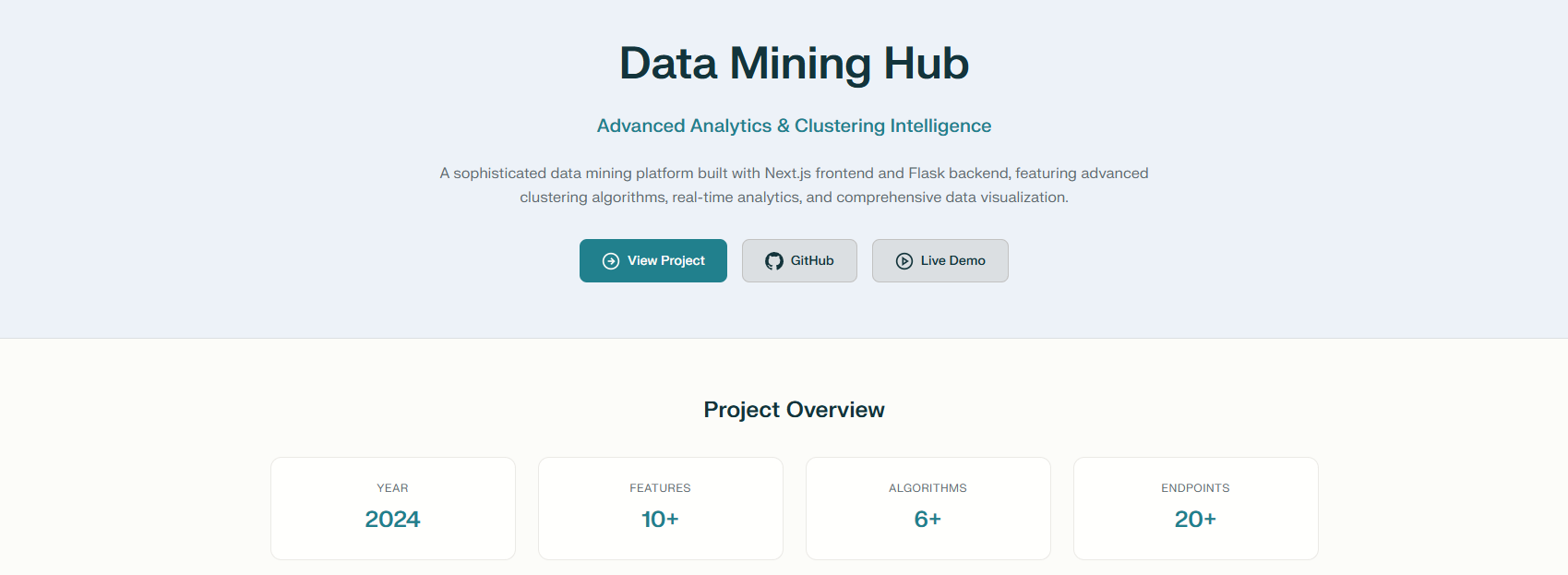 Data Mining Hub