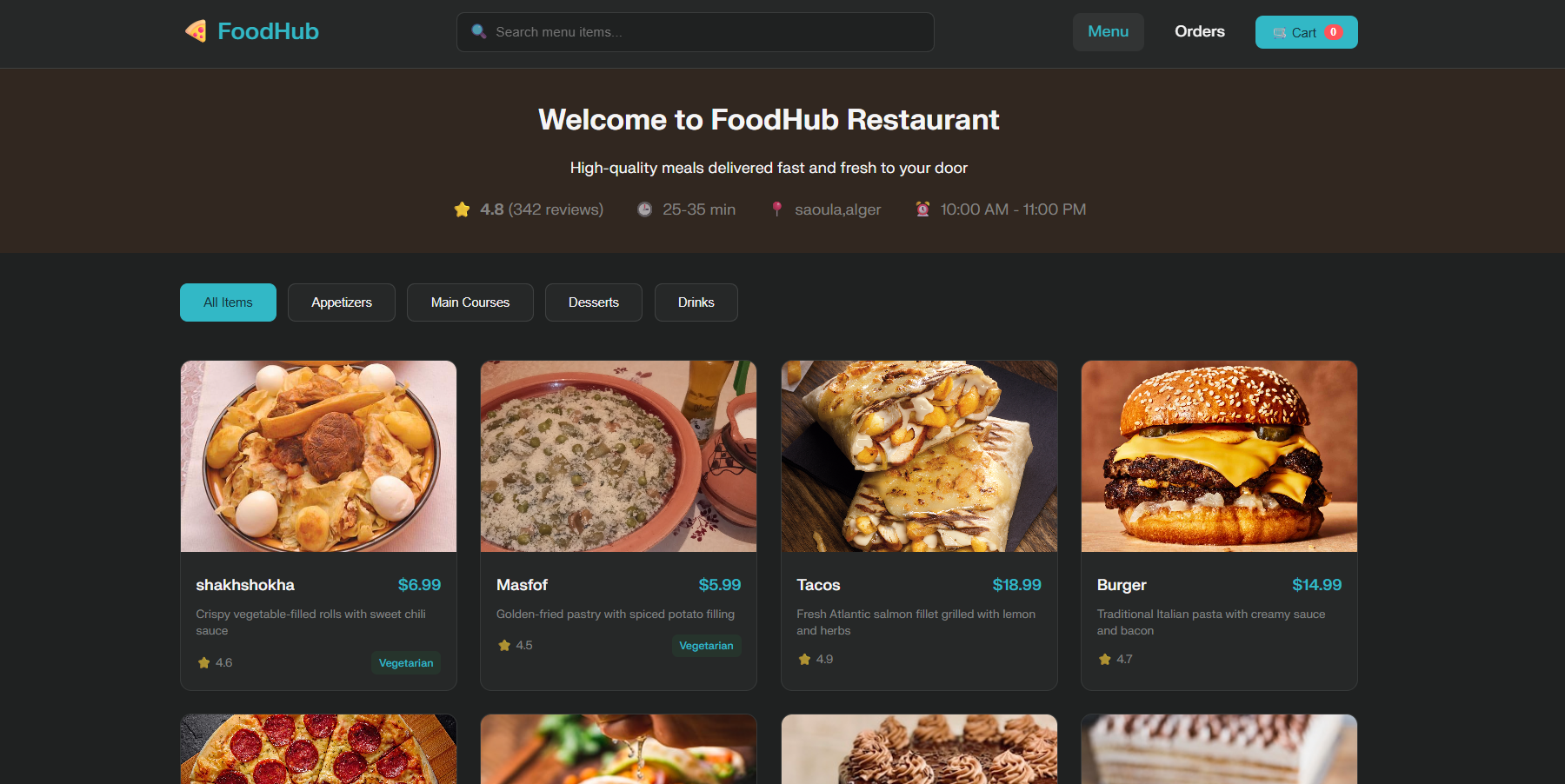 Online Restaurant